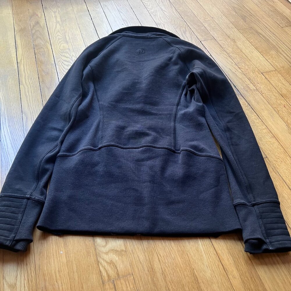 Lululemon size 4 Athleisure Sport Black Funnel Neck Full Zip Radiant Jacket II - Picture 14 of 16